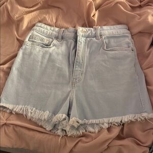 Women's Light Blue Denim Shorts